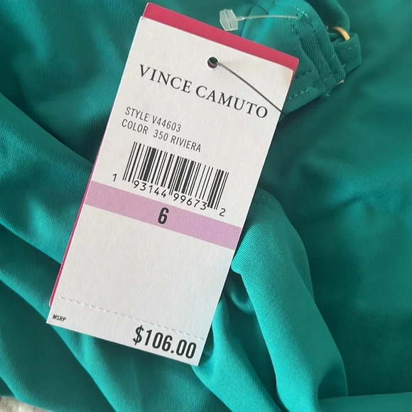 Vince Camuto Strappy Plunging V-Neck One Piece Swimsuit - Picture 7 of 7